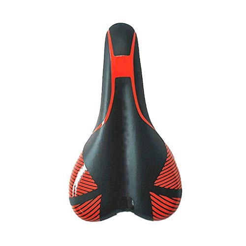 Mountain Bike Seat : WPYYI Bike Seat for Men and Women Soft Cushon Seat Saddle Replacement for MTB, Road Bike (Color : Red)
