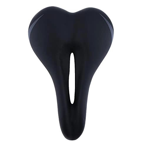 Mountain Bike Seat : wuwu Bicycle Saddles Thickened Soft High-end Cycling Bike Saddle Seat With Hollow Breathable Fit For Mountain Bicycle