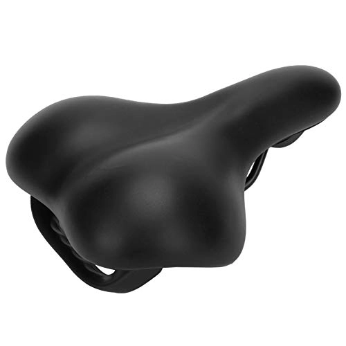 Mountain Bike Seat : Xinde Bicycle Seat, One Body Molding Waterproof PU Leather Strong Bicycle Saddle, Breathable for Ordinary Bicycle Mountain Bike(black)