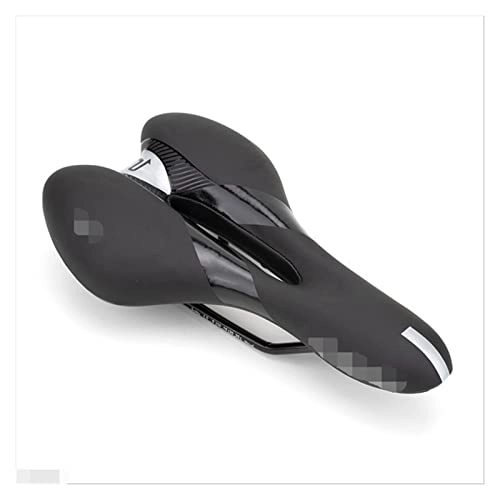 Mountain Bike Seat : XINGHUA wangzai store Mountain Bike Saddle Memory Foam Cushion Seat Breathable Soft And Comfortable Cushion Bicycle Seat MTB Bicycle Parts (Color : Black Silver-567)