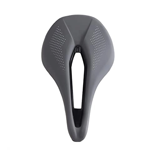 Mountain Bike Seat : XINGHUA wangzai store MTB Bicycle Saddle Fit For Mens Womens Comfortable Road Cycling Saddle Mountain Bike Racing Cushion Seat Riding Accesorios (Color : CDETBTEA-GRAY)