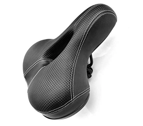 Mountain Bike Seat : XINGYA Bicycle Seat Breathable Bike Saddle Seat Soft Thickened Mountain Bicycle saddle Pad Cushion Cover Shockproof Bicycle Saddle (Color : Black)