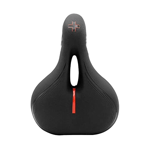 Mountain Bike Seat : Xingying Bicycle Cushion Seat Bicycle Road Bike Saddle Mountain Bike Gel Seat Shock Absorber Wide Comfortable Accessories Bicycle Saddle Replacement with Wide Cushion for Men & Women Comfort