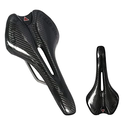 Mountain Bike Seat : xinlinlin Bicycle Seat Mountain Bike MTB Road BMX Saddle Shock Absorber Triathlon Racing Comfortable Breathable Saddles Cycle Accessories (Color : Black)