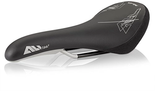 Mountain Bike Seat : XLC SA-M01 Bicycle Saddle, Unisex, 2502037000, black / grey, 282 x 135 mm