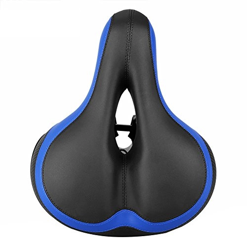 Mountain Bike Seat : XuBa Soft Breathable Waterproof Hollow Bike Seat Wide Reflective Shock Absorb Ball Bicycle Saddle Cushion