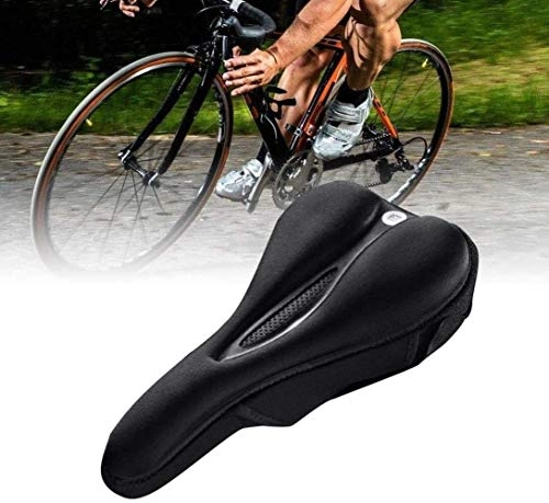 Mountain Bike Seat : XXT 1pc Comfortable Soft Breathable Saddle Bicycle Seat Mat For Mountain Bike Bicycle Outdoor Sports Riding Black