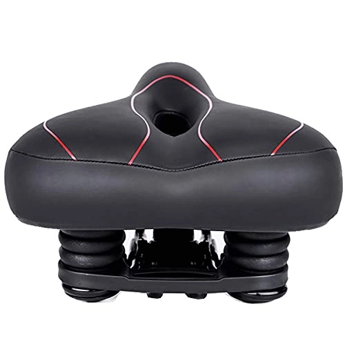 Mountain Bike Seat : XYXZ Bike Saddle Seat Comfortable Comfortable Experience Universal Bicycle Seat Saddle Road Bike Bicycle Seat Cushion Equipment Durable Bicycle Seat (Color : Red, Size : 20X26Cm)