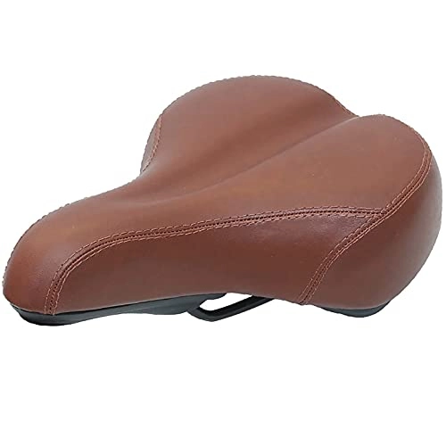Mountain Bike Seat : XYXZ Bike Saddle Seat Pad Innovative Craft Bicycle Seat Cushion Saddle Electric Bicycle Bicycle Thickening Accessories Seat Cushion Practical Bicycle Cushion (Color : Brown, Size : 25X19Cm)