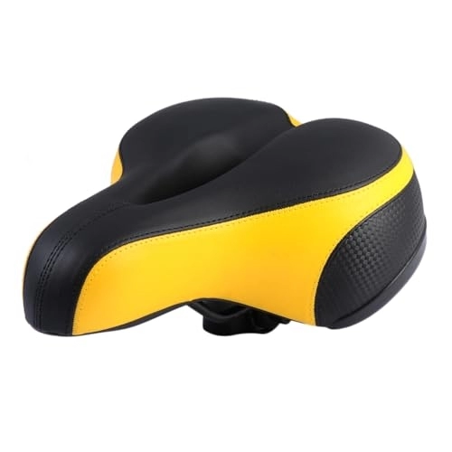 Mountain Bike Seat : Yardwe seat thicken cushion cover surface leather gel saddle Cycling Hollow Saddle Bike Seat Thick Bike Saddle Cycling Equipment so soft mountain bike Mountain Bike Saddle
