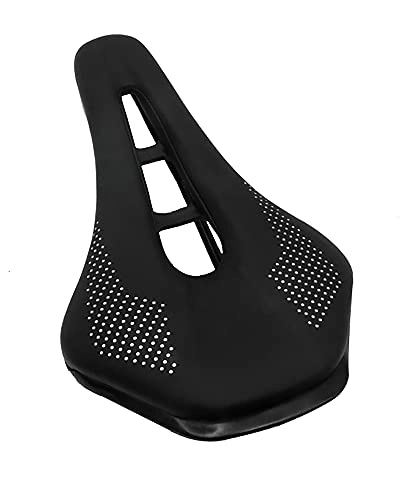 Mountain Bike Seat : YBN Mountain Road Bike Seat Hollow Breathable Comfortable Bike Saddle Skid-Proof PU Leather Bike Universal Replacement Accessory