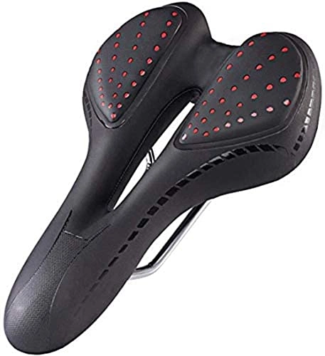 Mountain Bike Seat : YBNB Bicycle Saddle For Women, Men, Children, Bicycle Seat, Bicycle Saddle For Mountain Bikes, Bicycle Saddle, Silicone Cushion, Pu Leather Surface, Silica-Filled Gel