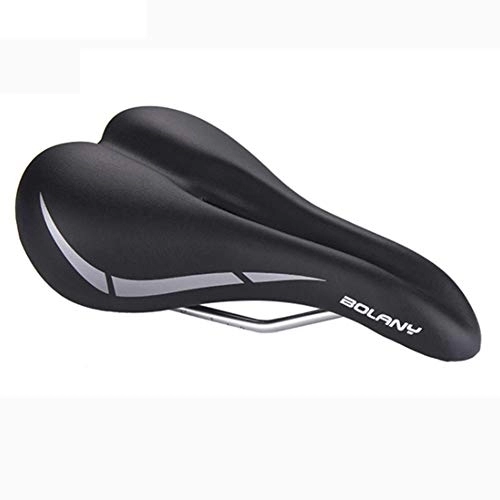 Mountain Bike Seat : YBZS Bicycle Seat, Comfortable Silicone Seat Cushion Breathable Shock-Absorbing And Wear-Resistant Mountain Bike Saddle, The Best Bicycle Accessories Mountain Bike, Spinning Bike, Exercise Bike, Black