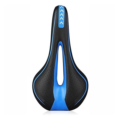 Mountain Bike Seat : YEJIANGHUA Comfortable Bicycle Saddle MTB Mountain Road Bike Seat Hollow Gel Cycling Cushion Exercise Bike Saddle Fit For Men And Women (Color : Type D Blue)