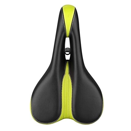 Mountain Bike Seat : YINGJUN-DRESS Bike Seat Comfortable Bike Seat Bicycle Saddle MTB Mountain Bike Cycling Soft Seat Cover Cushion Cycling Accessories Bicycle Bicycle Components & Parts (Color : Green)