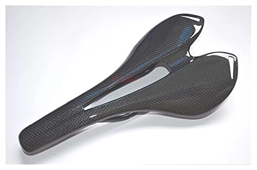 Mountain Bike Seat : YINHAO New Full Carbon Fiber Road Bicycle Saddle Mountain Mtb Cycling Bike Seat Saddle Cushion Bike Parts Bicycle Accessories 3k Finish (Color : 3k gloss)