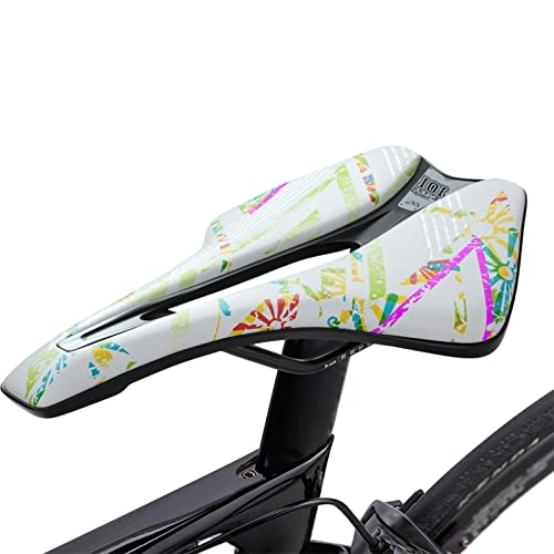 Mountain Bike Seat : YJBE Comfort Bike Saddle Hollow - Breathable Mountain Bike Saddles with Ergonomics Design, Waterproof Breathable Road Mountain Bike Cover for Men and Women