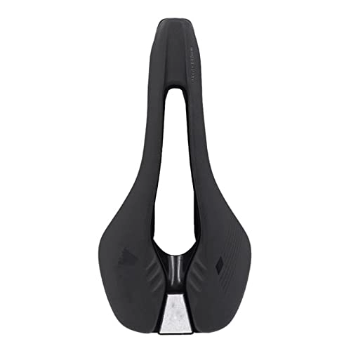 Mountain Bike Seat : YLKCU Comfortable Bicycle Seat. Lightweight Carbon Fiber Bicycle Saddle with Leather Case. Suitable for Road Bikes And Mountain Bikes, Black