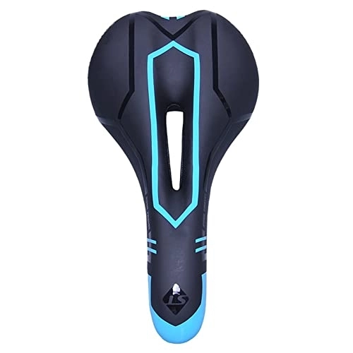 Mountain Bike Seat : YLKCU Outdoor Bicycle Saddle, Hollow, Comfortable And Breathable Mountain Bike Saddle, Suitable for Road Bikes And Mountain Bikes, Blue