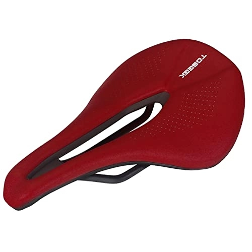 Mountain Bike Seat : YouLpoet Bicycle Saddle Mountain Bike Saddle Shock Absorbing Comfortable Cycling Accessories, Red