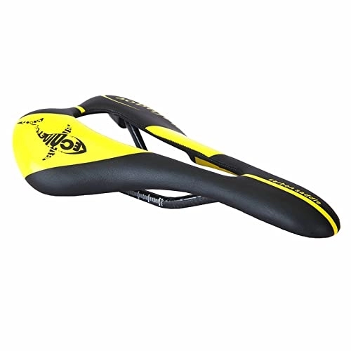Mountain Bike Seat : YouLpoet Mountain Bike Seat Saddle Comfortable Bicycle Seat with Central Relief Zone and Ergonomics Design, Yellow