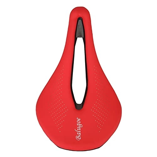 Mountain Bike Seat : YouLpoet Mountain Bike Seat with Central Relief Zone and Ergonomics Design Fit Comfort Bike Saddle Soft Bicycle Cushion for Women Men, Red