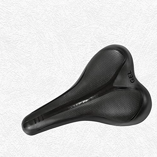 Mountain Bike Seat : YQ&TL Exercise Bike Seat Cover, Extra Mountain Bike Seat, Road Bike Saddle, Silicone Sponge Cushion-Universal Bicycle Seat for Indoor and Outdoor Bikes Black / B