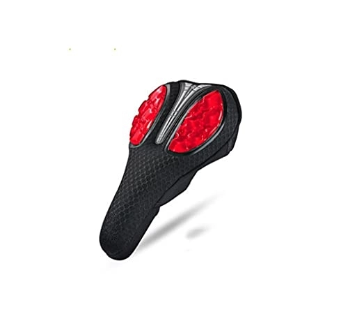 Mountain Bike Seat : YQ&TL New Gel Bike Seat Cover, Breathable Mesh, Suitable for Mountain Bike Seat, Thicken Bike Saddle, Padded Bike Cushion Saddle Coverfor Men Women Red