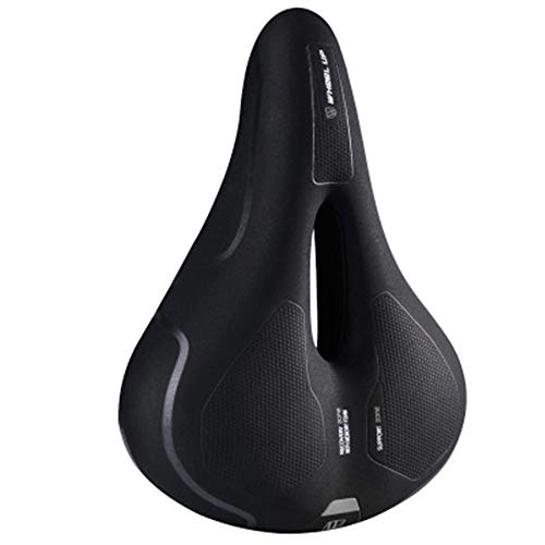 Mountain Bike Seat : Yuefensu Bicycle Saddle Bicycle Seat Comfort Mountain Bike Comfortable Bike Seat Cover Unisex Bicycle Seat (Color : Black, Size : One size)