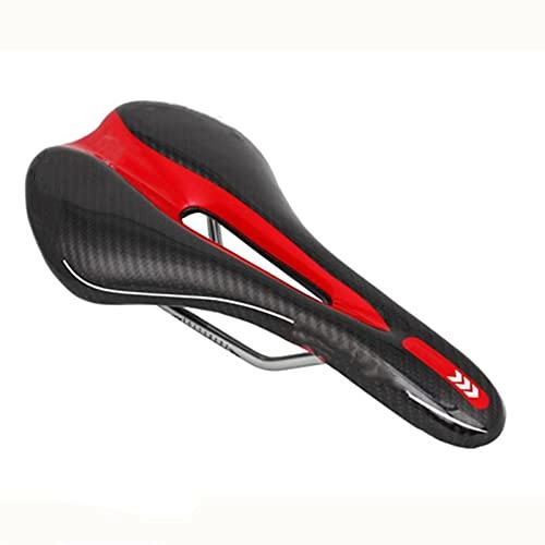 Mountain Bike Seat : YUMEI bike Hollow Lightweight full carbon fiber bow sponge mtb road bike cushion bicycle saddle