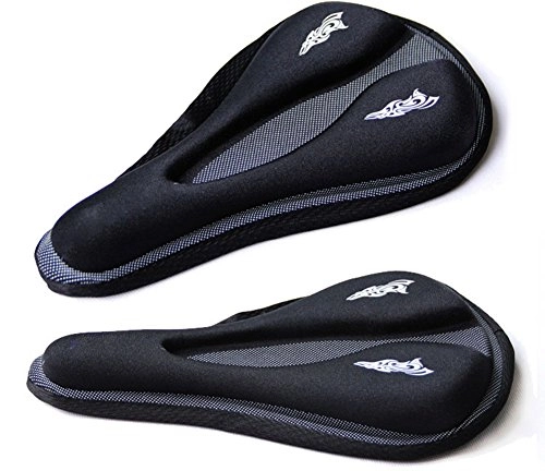 Mountain Bike Seat : YUNDONG Comfort Gel Cushion Most Able Fit For Exercise And Outdoor Bikes Saddle For Band Breathable &Ergonomics Designed 30*15.5Cm Black