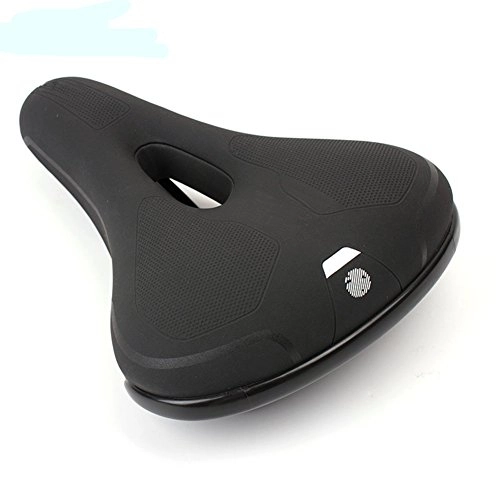 Mountain Bike Seat : YUNDONG Outdoor Exercise Men Special Gel Saddle Cushion Mountain Bikes Accessories Band Seismic Breathable Designed 255X189mm Black