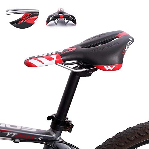 Mountain Bike Seat : YYDM Mountain Bike Seat Wear-Resistant Non-Slip - Road Bike Seat Hollow Breathable / Ventilation Bicycle Seat, for Road Cycling