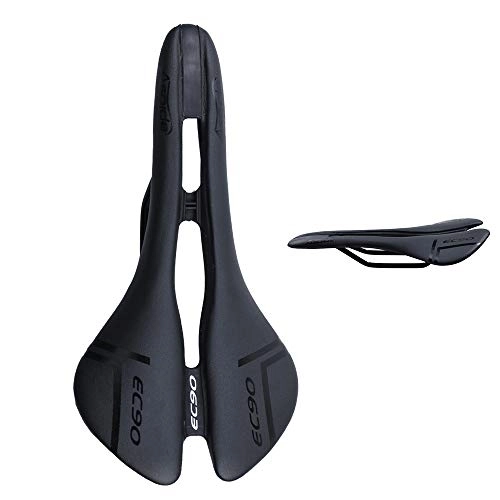 Mountain Bike Seat : YYDM Racing Mountain Road Bike Seat - Leather Breathable Bicycle Seat / Ventilation Dry Road Bike Seat, for Cycling, Black