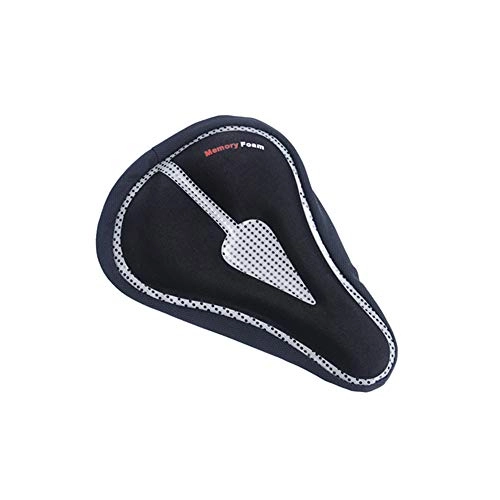 Mountain Bike Seat : Zgsjbmh Bicycle saddle cushion Buffer Cover Memory Foam 3D Seat Cover Equipment Bicycle Accessories Bicycle saddle double spring Men Women Bike Seat