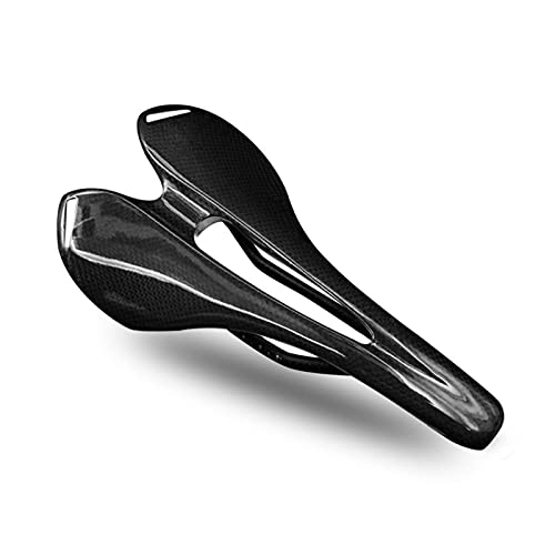 Mountain Bike Seat : ZHANGWY YANG Store 3K Full Carbon Fiber Bicycle Saddle Compatible With MTB Mountain Bike Seat Glossy Matte Road Cycling Cushion Men Women Riding Accessories (Color : Gloss)