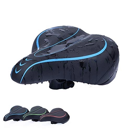 Mountain Bike Seat : ZIRUIGONG Memory Foam Bike Seat, Waterproof Bicycle Saddle Cushion, Suspension Ball Design Comfortable & Breathable Can Inflatable, Fit for Stationary, Spin Indoor Bikes, Mountain, Road Outdoor Bycicle