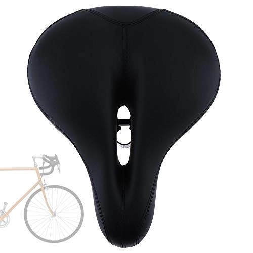 Mountain Bike Seat : Zixin Bicycle Seat, Bicycle Back Seat MTB PU Leather Soft Cushion Rear Rack Seat Super Soft High Resilience Off-road / Mountain Bicycle Cycling
