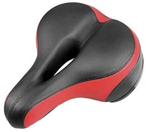 Mountain Bike Seat : ZLYY Bicycle Saddle Soft Thicken Wide Mountain Road Bike Saddle Cycling Seat Pad Rear Cycling Light Bicycle Accessories