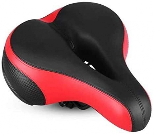 Mountain Bike Seat : ZLYY Bike Seat, Bicycle Saddle with Safety Reflective Tape Soft Cushion Fit for Mountain Bike, Road Bicycle