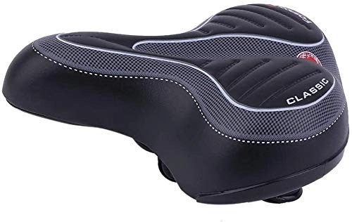 Mountain Bike Seat : ZLYY Bike Seat Extra Wide and Padded Bicycle Saddle Front Seat Soft Mountain Bike Bicycle Seat Cushion Cycling Gel Pad Cushion Cover