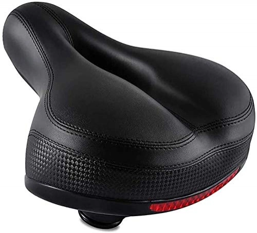 Mountain Bike Seat : ZLYY Comfort Seat Mountain Bike Bicycle Saddle Reflective Strip Cycling Cushion Elastic Safety