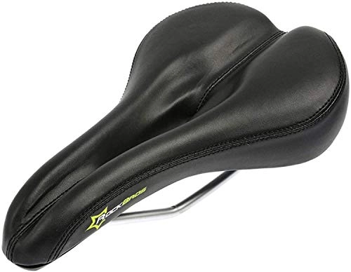Mountain Bike Seat : ZLYY Waterproof Bicycle Saddle Leather Memory Foam Padding Comfortable and Breathable Suitable for Mountain Bikes, Most Bicycles