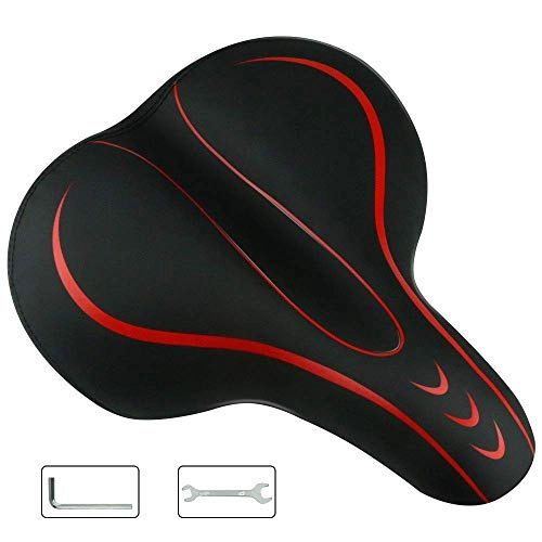 Mountain Bike Seat : ZNN Bicycle Seat Cushion - Soft Thickened Waterproof Mountain Bike Seat Cushion Super Soft Shocking Bicycle Sitting Saddle, Comfortable and Breathable, Suitable for Mountain and Road Bikes