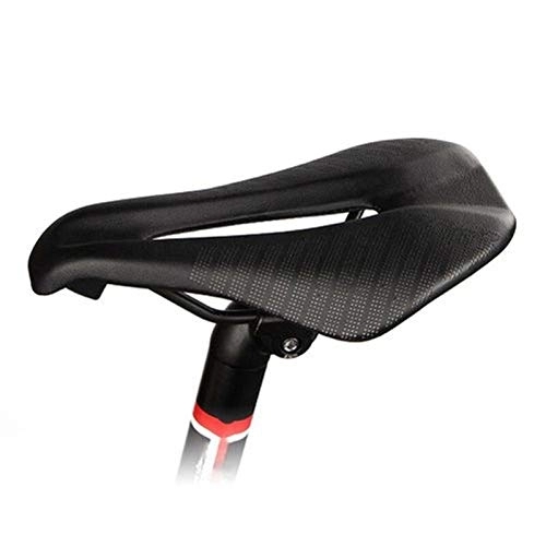 Mountain Bike Seat : ZNQPLF Breathable Road Mountain Bike Comfort Saddle Bicycle Parts Cycling Cushion Cycling Seat #20 (Color : Black)