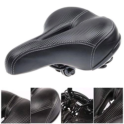 Mountain Bike Seat : ZXASDC Bike Seat Bicycle Saddle Cushion, Thick and Strong Rebound Cotton Comfortable Cushion, Ergonomic Design, Non-slip Shock Absorption, Suitable for Bicycle