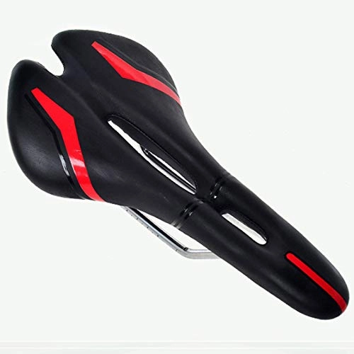 Mountain Bike Seat : ZXCZSF Mountain Bike Seat Cushion Comfortable Silicone Bicycle Seat Cushion Bicycle Riding Equipment Accessories Seat-Red