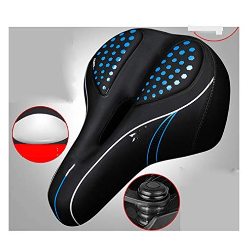 Mountain Bike Seat : ZZTHJSM Bicycle Saddle Comfort, Bicycle Seat Cushion, Hollow And Breathable, Thicken Bike Saddle, Comfortable Soft, Shockproof, for Mountain Bike Seats, B