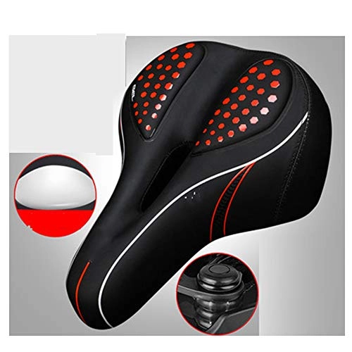 Mountain Bike Seat : ZZTHJSM Bicycle Saddle Comfort, Bicycle Seat Cushion, Hollow And Breathable, Thicken Bike Saddle, Comfortable Soft, Shockproof, for Mountain Bike Seats, C