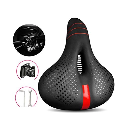 Mountain Bike Seat : ZZTHJSM Bike Seat Comfort, Thickened Silicone, Hollow And Breathable, Bicycle Seat Cushion, Comfortable Soft, Shockproof, for Folding Bike, Commuter, Mountain Bike, A2